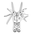 Kép 2/2 - Ganzo G301-H Multi-Tool 440C rozsdamentes acél pengékkel és ezüstszínű markolattal, 26 funkcióval, bitkészlettel, tokban