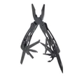 Kép 1/2 - Ganzo G202-B fekete Multi-Tool 440C pengékkel, rozsdamentes acél markolattal, 25 funkcióval, bitkészlettel, övtokban.