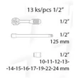 Kép 7/8 - Gola készlet FESTA CrV 12 db 1/2" DAKAR EDITION