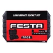 Kép 4/5 - FESTA INDUSTRY 1/2" Cr-Mo ütőfej készlet meghosszabbított