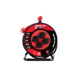 Kép 2/4 - Ipari kábeldob FESTA INDUSTRY 3x2.5mm 25m 230V 4 aljzat max 3680W fekete IP44