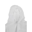 Kép 2/3 - Fehér polipropilén overall kapucnival, XXL méret