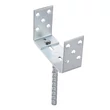 Kép 2/2 - Állítható U-oszloptalp 80–160x100mm, tüske: 18x200mm