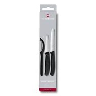 Victorinox Swiss Classic Aprítókés Szett Hámozóval 3 db-os fekete