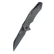 Ganzo Firebird FH31B-CF zsebkés fekete D2 pengével és carbon fiber markolattal.