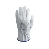 Bőrkesztyű szürke színbőr bivaly/hasíték 8-as méret