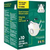SupAir FFP1SL NR D szelepes csésze formájú szűrőfélálarc 10db/doboz