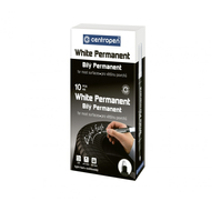 Centropen white permanente marker Maxi
