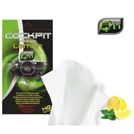 Q11 Műszerfalápoló & tisztító kendő, Citrom, fényes hatás