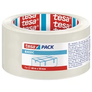 Tesa Basic Csomagolószalag, átlátszó cimkézett 66m*50mm 