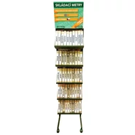 Összecsukható mérőlécekhez való tartó állvány névvel ellátott kivitelben