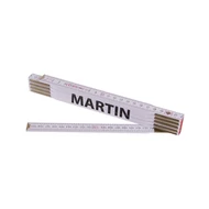 Összecsukható mérőléc 2 m MARTIN (PROFI, fehér, fa)