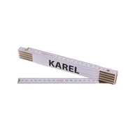 Összecsukható mérőléc 2m KAREL (PROFI, fehér, fa)