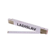 Összecsukható mérőléc 2 m LADISLAV (PROFI, fehér, fa)