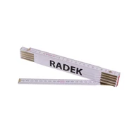 Összecsukható mérőléc 2m RADEK (PROFI, fehér, fa)