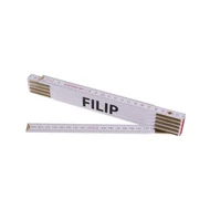 Összecsukható mérőléc 2m FILIP (PROFI, fehér, fa)