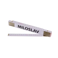 Összecsukható mérőléc 2 m MILOSLAV (PROFI, fehér, fa)