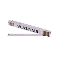 Összecsukható mérőléc 2 m VLASTIMIL (PROFI, fehér, fa)
