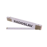 Összecsukható mérőléc 2 m RADOSLAV (PROFI, fehér, fa)