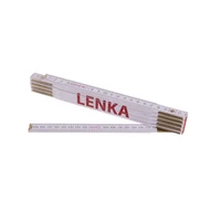 Összecsukható mérőléc 2m LENKA (PROFI, fehér, fa)