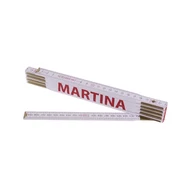 Összecsukható mérőléc 2m MARTINA (PROFI, fehér, fa)