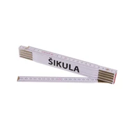 Összecsukható mérőléc 2m ŠIKULA (PROFI, fehér, fa)