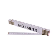 Összecsukható mérőléc 2 m MY METER (PROFI, fehér, fa)