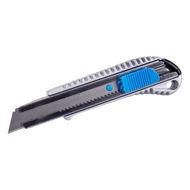 ALU törhető pengéjű kés WESTBERG ALU 18mm, ezüstszínű, nyomógombos rögzítéssel