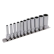 DRIVELOCK CrV dugókulcs készlet, 12 db, 1/4″, 4–13 mm