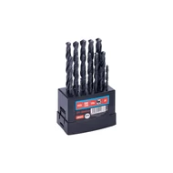 HSS fúrófej készlet, WESTBERG 1–10 mm (0,5 mm lépésközzel), 19 darabos, műanyag dobozban