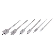 WESTBERG  6 részes lapos fafúró készlet 1/4"-os hatszögletű (HEX) bitbefogással (tollfúró vagy központmaró készlet fához) 10-25mm