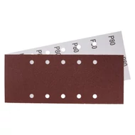 Csiszolópapír 115x280mm P80 10 lyukkal 5 db