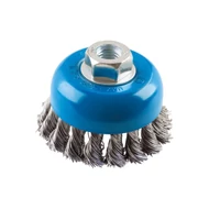 FESTA rozsdamentes acél csészés forgókefe, 80 mm, M14 menet