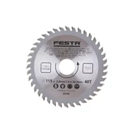 FESTA TCT keményfém lapkás körfűrészlap 115/2,8/22,2mm 40T