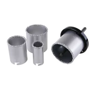 WESTBERG 6 részes volfrám-karbid szemcsés körkivágó készlete (wolfram csempe-téglafúró készlet) 33–73 mm