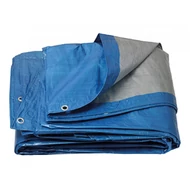 PE ponyva kerek 6.5m 120g/1m2 kék-ezüst