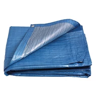 PE ponyva burkolat 3x3m 70g/1m2 kék-ezüst