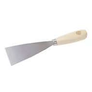 Spatula acél, fa nyéllel, 60 mm