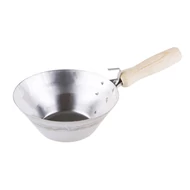 Kőműves merőkanál, rozsdamentes acél, FESTA, 170 mm, fa nyéllel