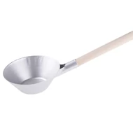 Kőműves acél merőkanál, 215 mm, nyéllel