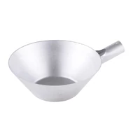 Kőműves acél merőkanál, 215 mm, hüvelyes