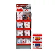 Szintező rendszer bemutatóállvány, papírból I., CZ (szerelve)