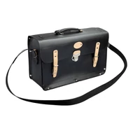 Fekete szerszámtáska megerősített aljjal, 24x43x15 cm