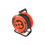 FESTA INDUSTRY kültéri gumi kábeldobos hosszabbító 3x1.5mm 50m 230V max 3680W 4 aljzat IP44
