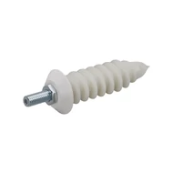Fehér szigetelő csavaros dűbel lefolyócsatlakozáshoz, 2 db