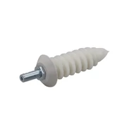 Szürke szigetelő csavaros dűbel ereszcsatorna csatlakozáshoz, 2 db