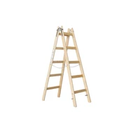 Sprossenstehleiter Holz, 2x5 Sprossen, L=1,56m