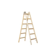 Sprossenstehleiter Holz, 2x6 Sprossen, L=1,84m