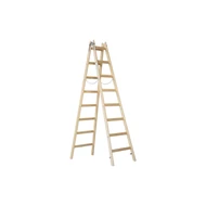 Sprossenstehleiter Holz, 2x8 Sprossen, L=2,43m