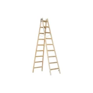 Sprossenstehleiter Holz, 2x9 Sprossen, L=2,72m
